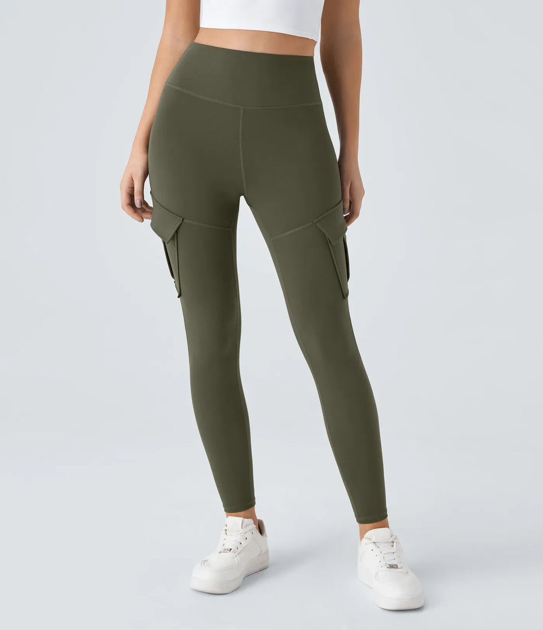 DayStretch z wysokim stanem Cargo kieszeń skinny legginsy do jogi