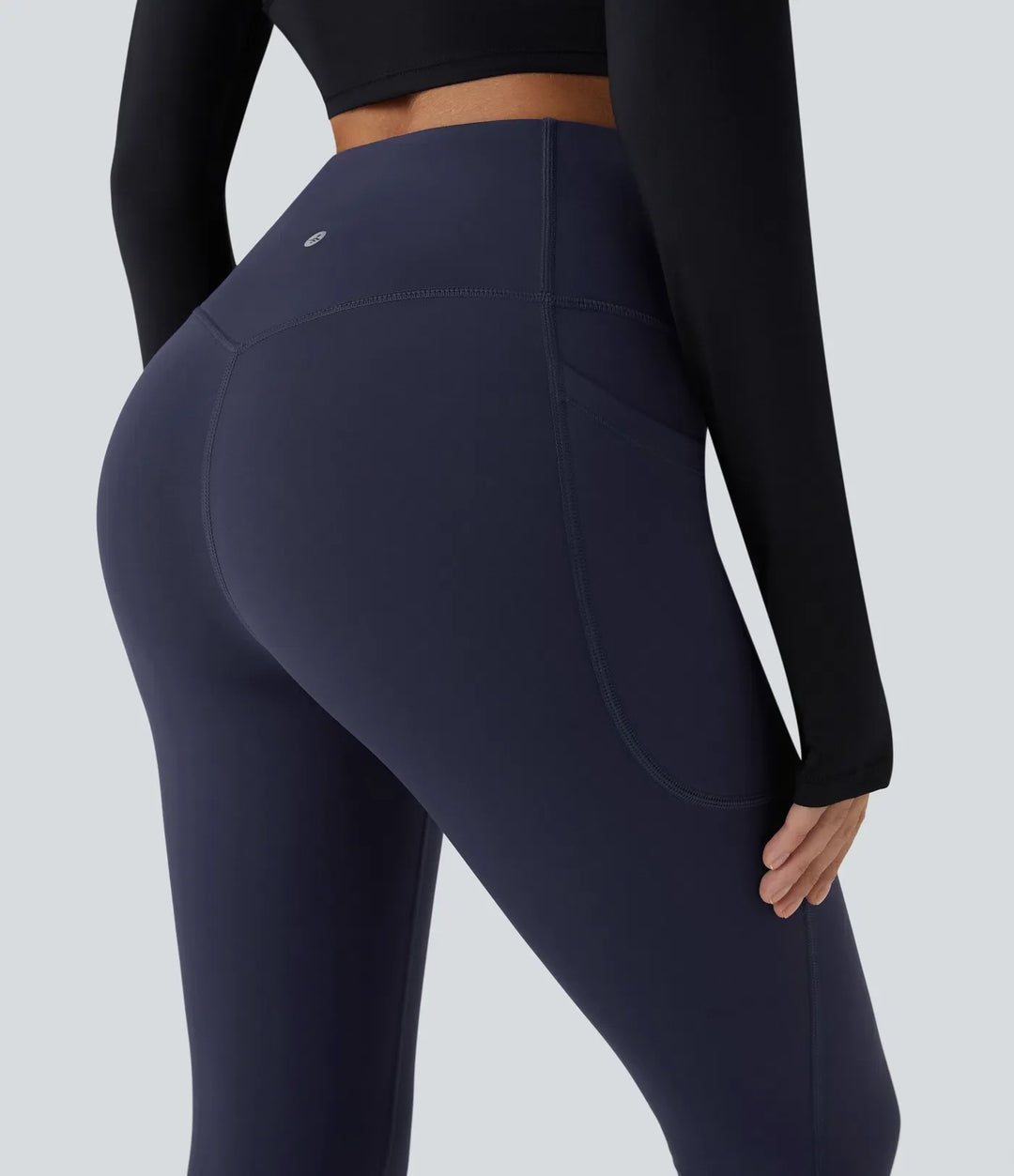SoftlyZero pluszowy termiczny z wysokim stanem modelujące brzuch kieszeń treningowy legginsy