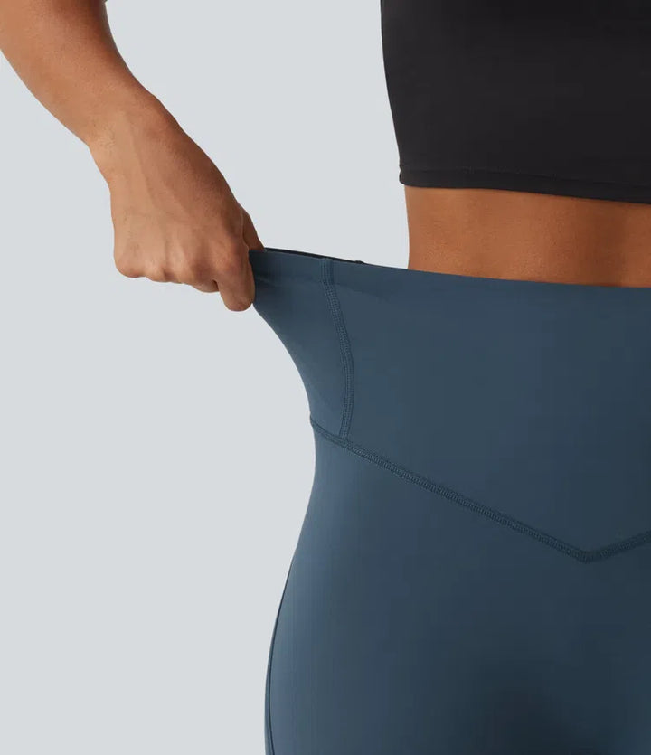Halara UltraSculpt legginsy treningowe z wysokim stanem i modelującym efektem na brzuch, z kieszeniami