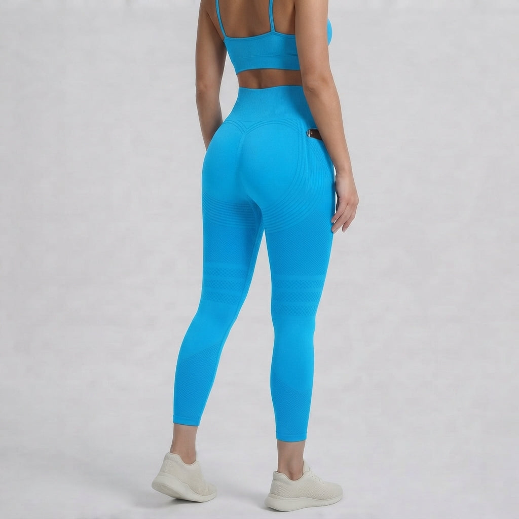 Milejka UltraSculpt z wysokim stanem modelujące brzuch kieszeń modelujące treningu capri legginsy