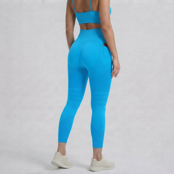 Milejka UltraSculpt z wysokim stanem modelujące brzuch kieszeń modelujące treningu capri legginsy