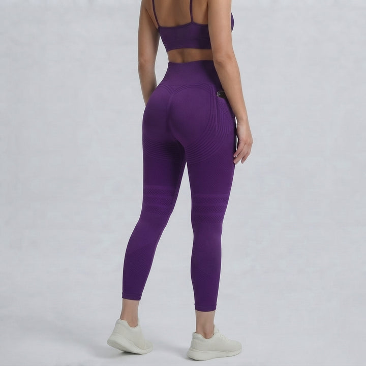 Milejka UltraSculpt z wysokim stanem modelujące brzuch kieszeń modelujące treningu capri legginsy