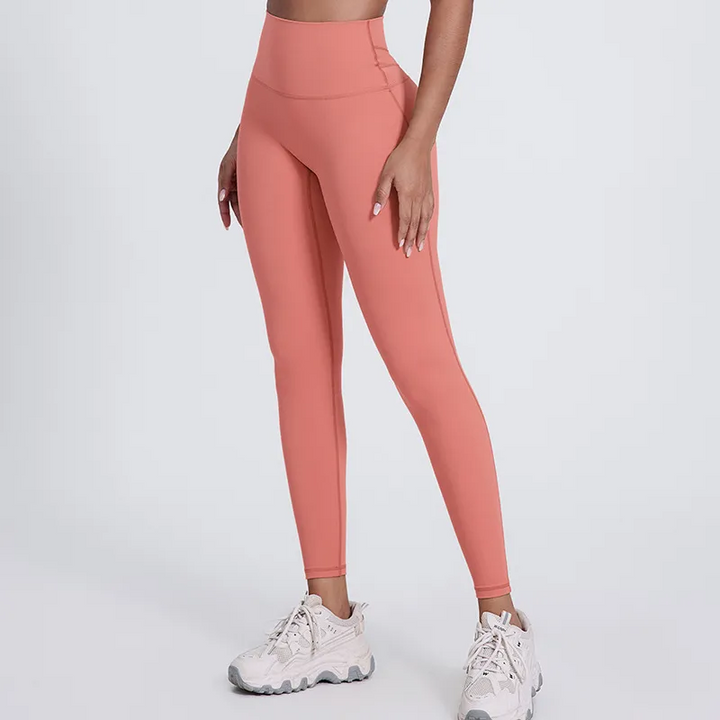 SoftlyZero legginsy do jogi z wysokim stanem, krzyżowanym pasem, kontrastową koronką i kieszeniami