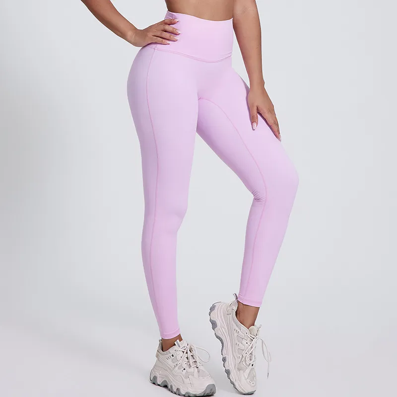 SoftlyZero legginsy do jogi z wysokim stanem, krzyżowanym pasem, kontrastową koronką i kieszeniami