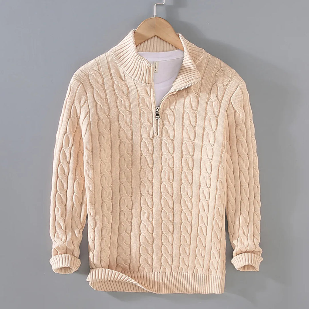 Sweter z dzianiny bawełnianej MILANO