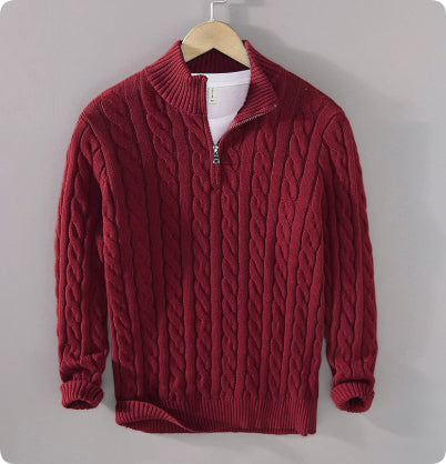 Sweter z dzianiny bawełnianej MILANO