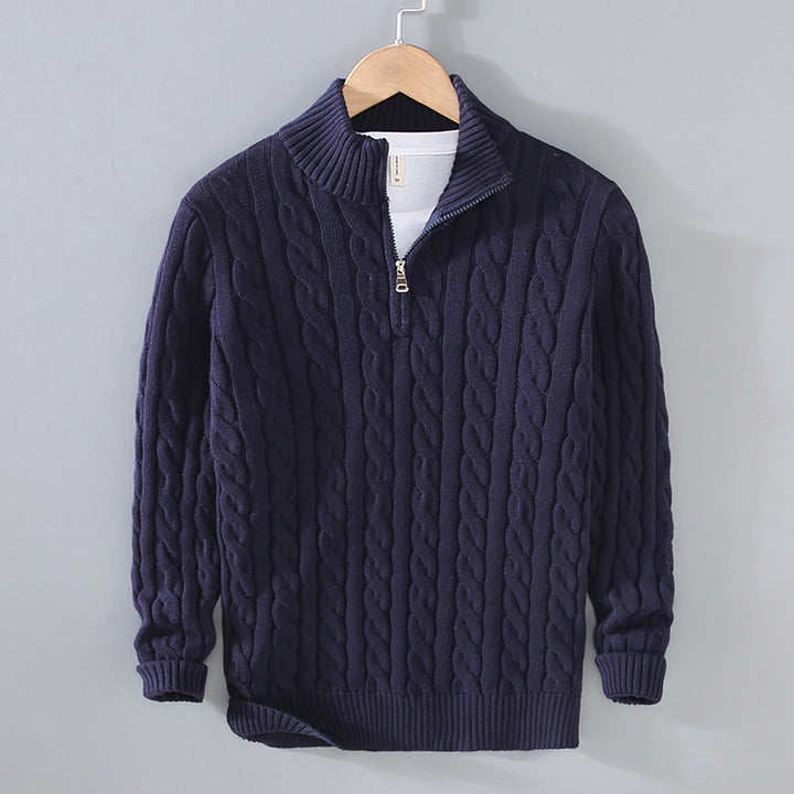 Sweter z dzianiny bawełnianej MILANO
