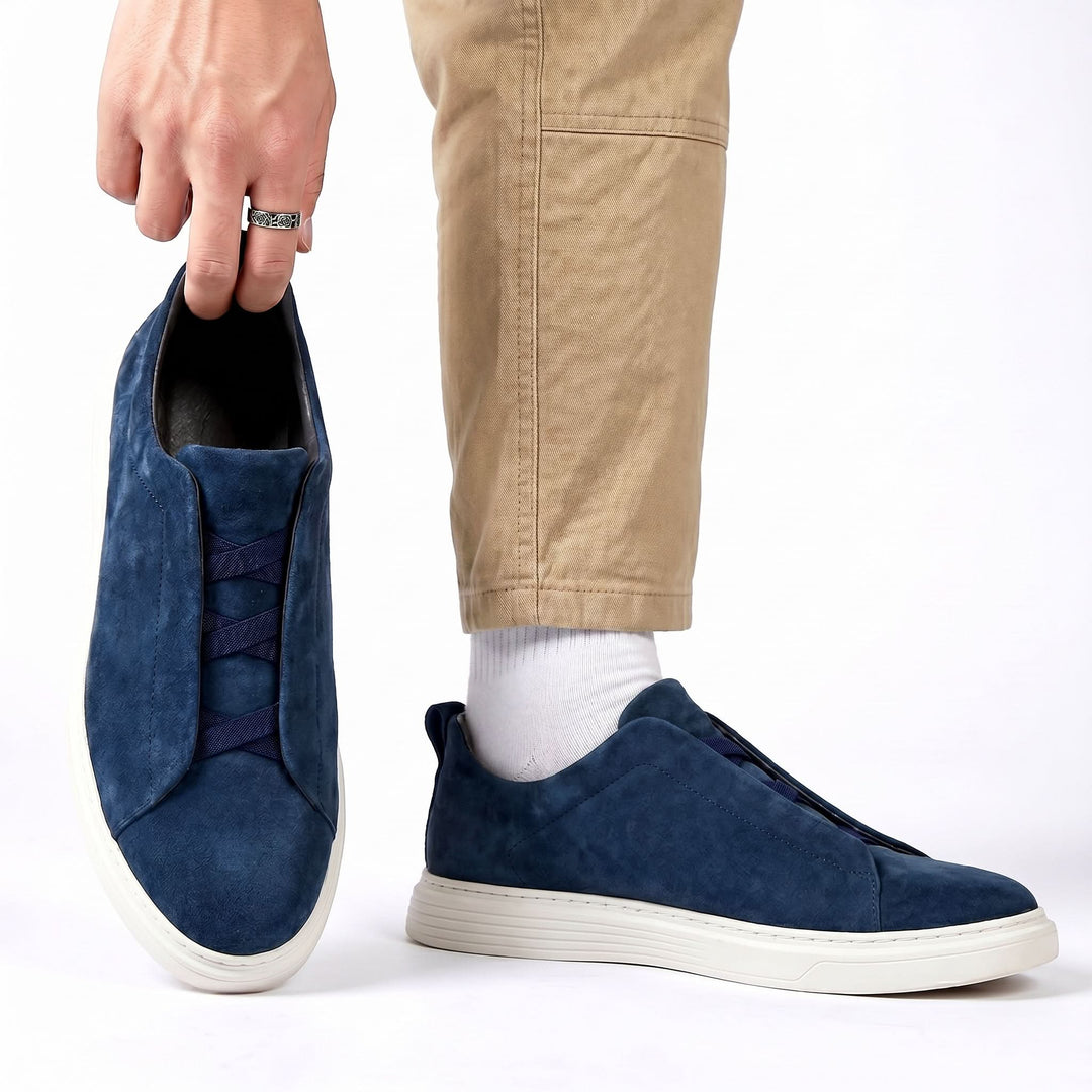 SNEAKERSY RIVINGTON Z ZAMSZEM KOMFORTOWE