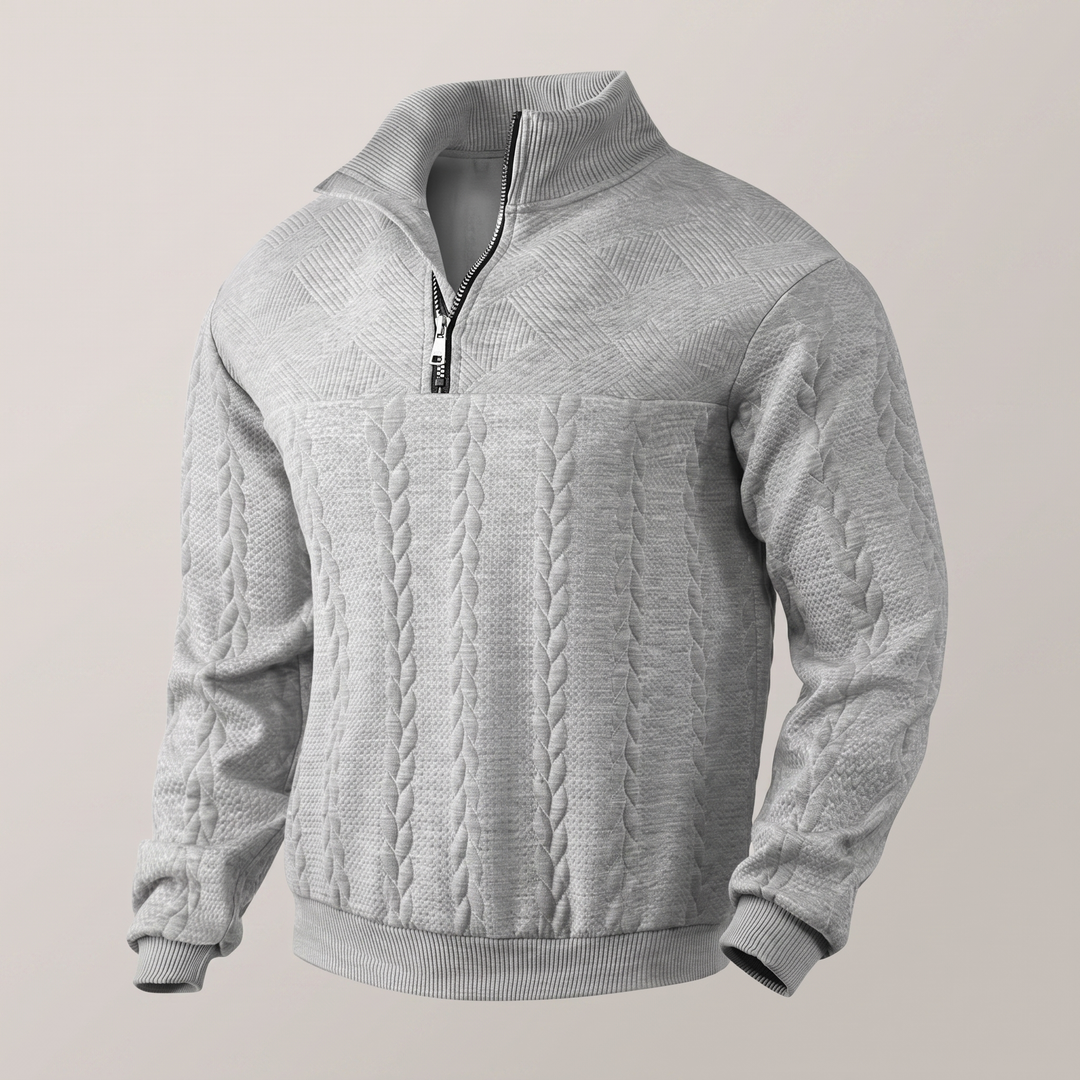 BLUZA CAMDEN PREMIUM Z ZAMKIEM ĆWIERĆWIEKOWYM