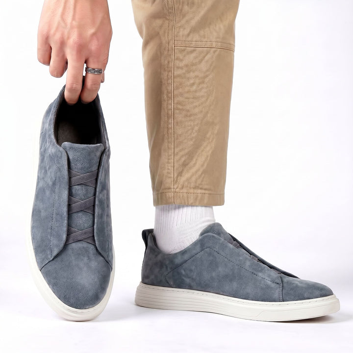 SNEAKERSY RIVINGTON Z ZAMSZEM KOMFORTOWE