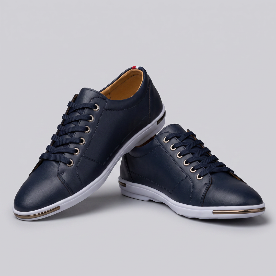 greySON LEATHER Trainers